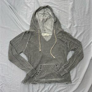Vintage Havana Gray Hooded Sweatshirt
